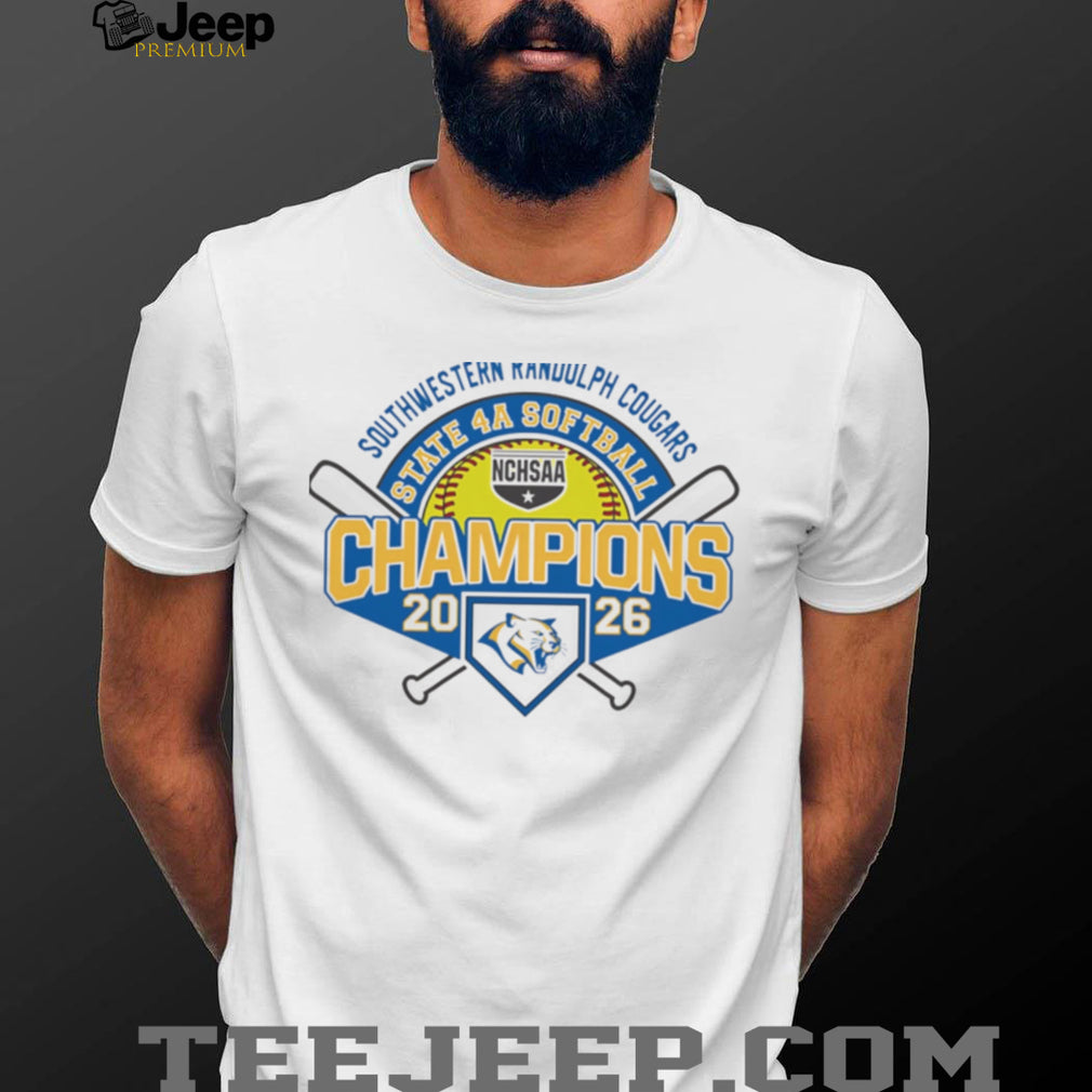 Southwestern Randolph Cougars 2026 NCHSAA State 4A Softball Champions shirt
