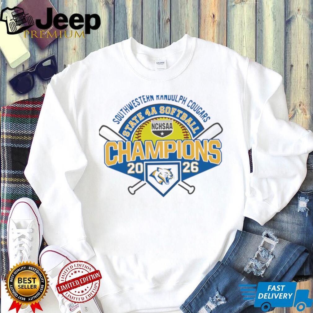 Southwestern Randolph Cougars 2026 NCHSAA State 4A Softball Champions shirt