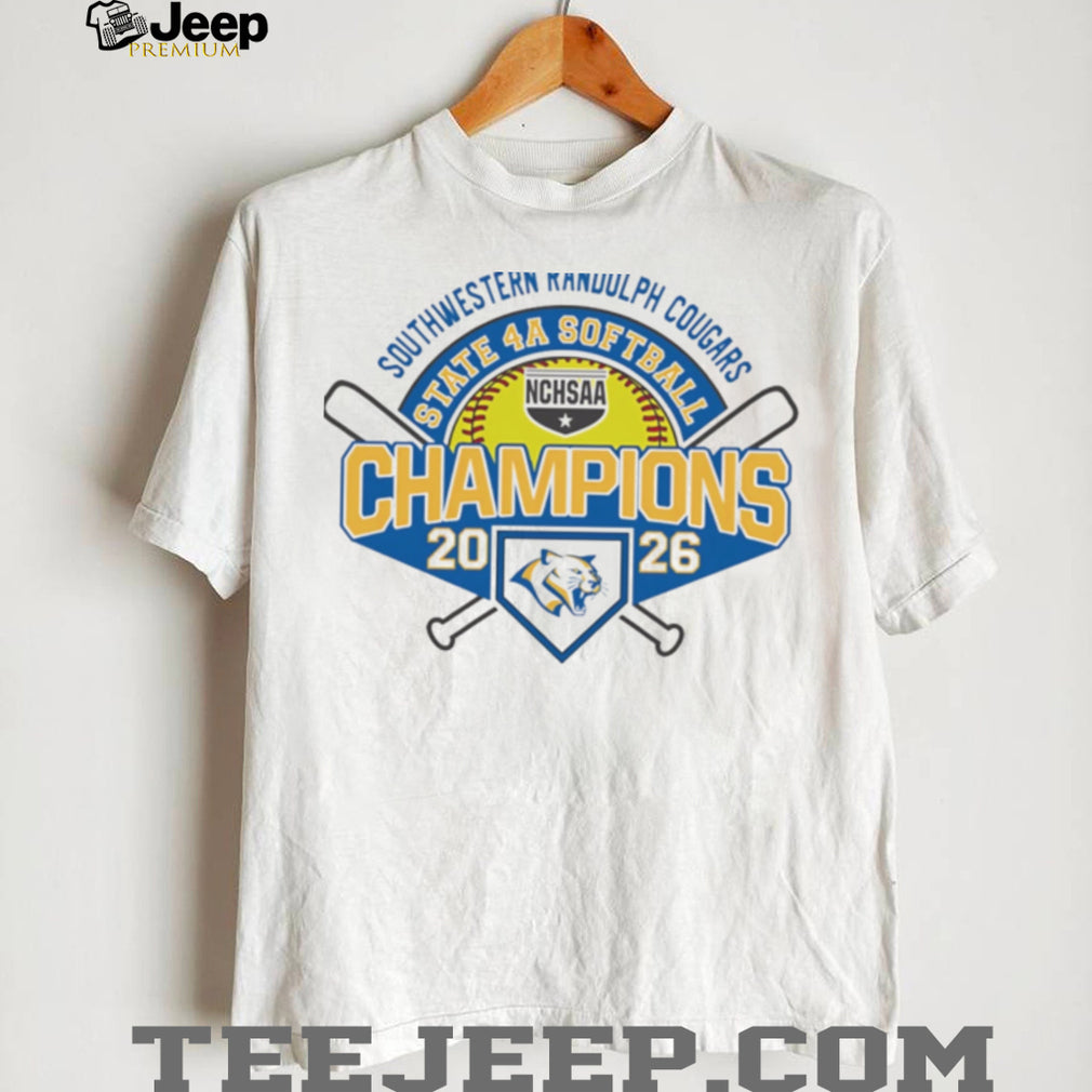 Southwestern Randolph Cougars 2026 NCHSAA State 4A Softball Champions shirt