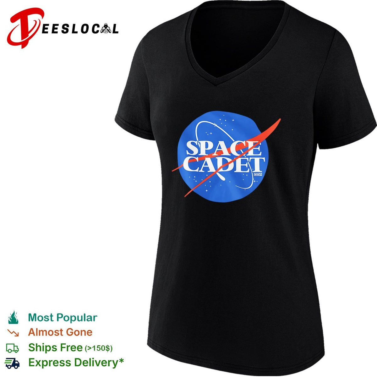 Space Cadet NASA Parody Logo shirt