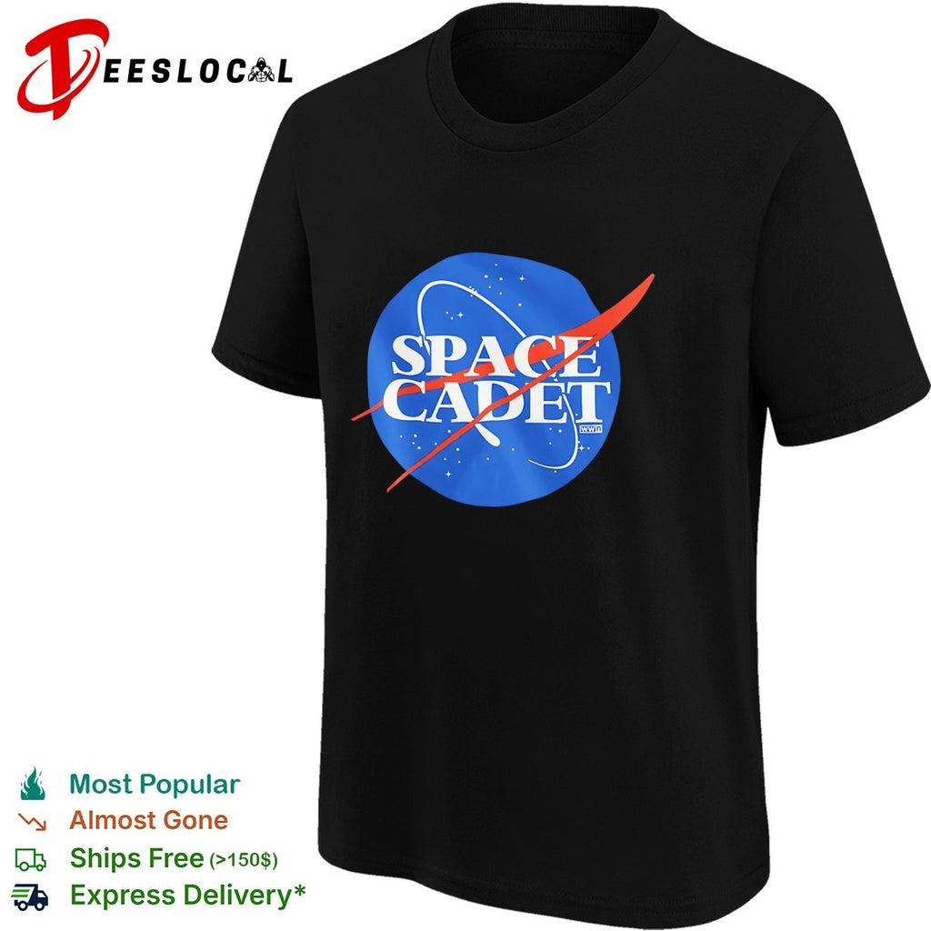 Space Cadet NASA Parody Logo shirt