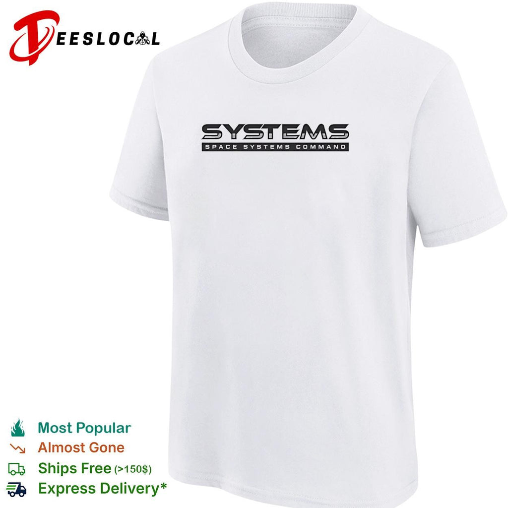 Space Systems Command military logo patriotic graphic shirt
