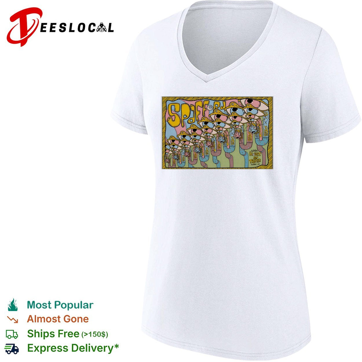 Spafford 6 17 26 Hobart Art Theater Hobart IN Surreal Eye Pipe Cartoon shirt