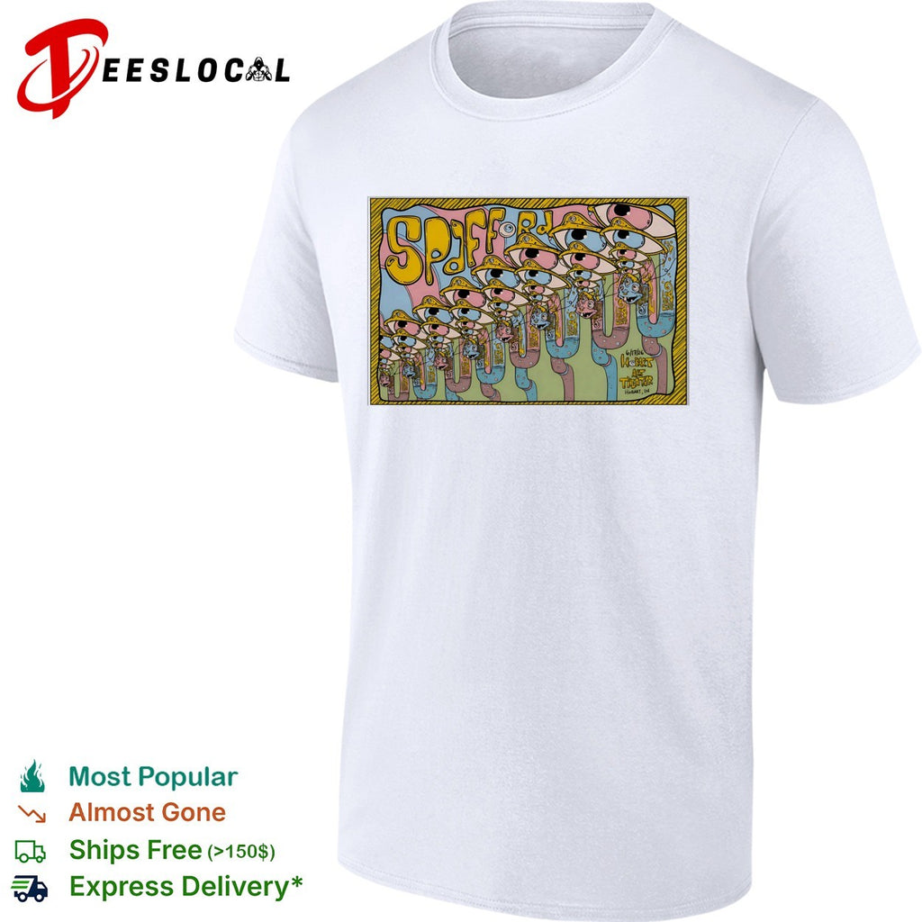 Spafford 6 17 26 Hobart Art Theater Hobart IN Surreal Eye Pipe Cartoon shirt