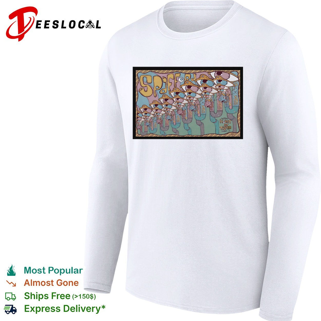 Spafford Hobart Art Theater 6 17 26 surreal eye creature tube shirt