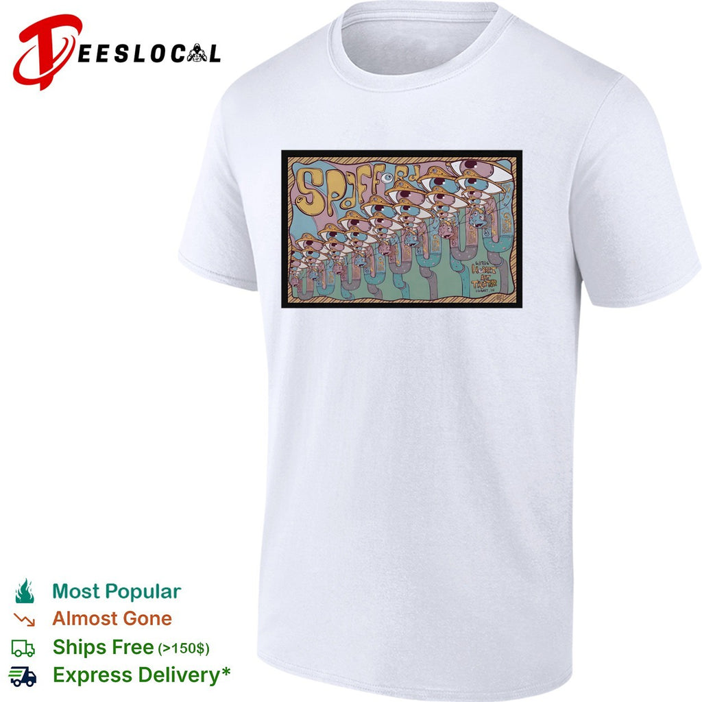 Spafford Hobart Art Theater 6 17 26 surreal eye creature tube shirt