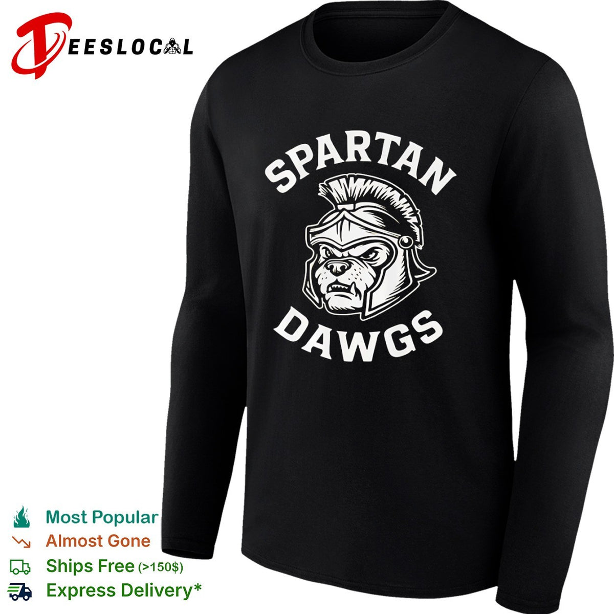 Spartan Dawgs mascot logo shirt