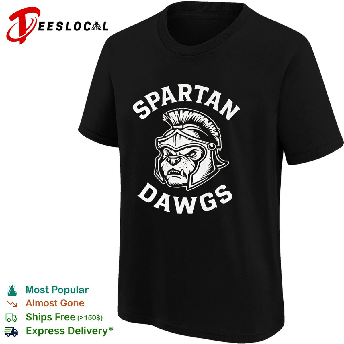 Spartan Dawgs mascot logo shirt