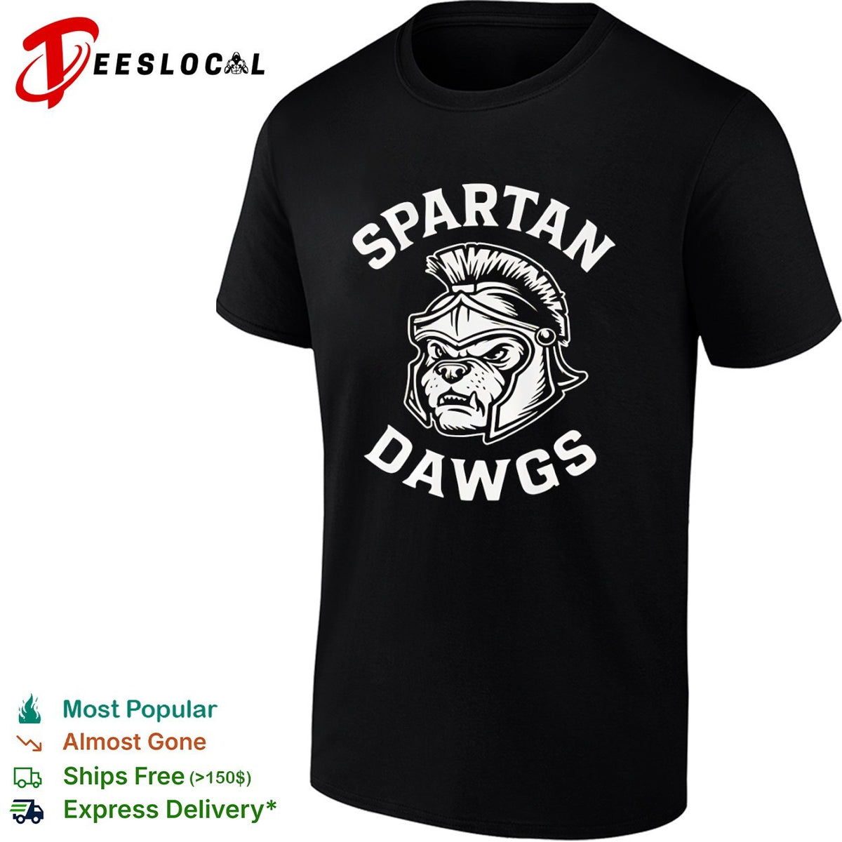 Spartan Dawgs mascot logo shirt