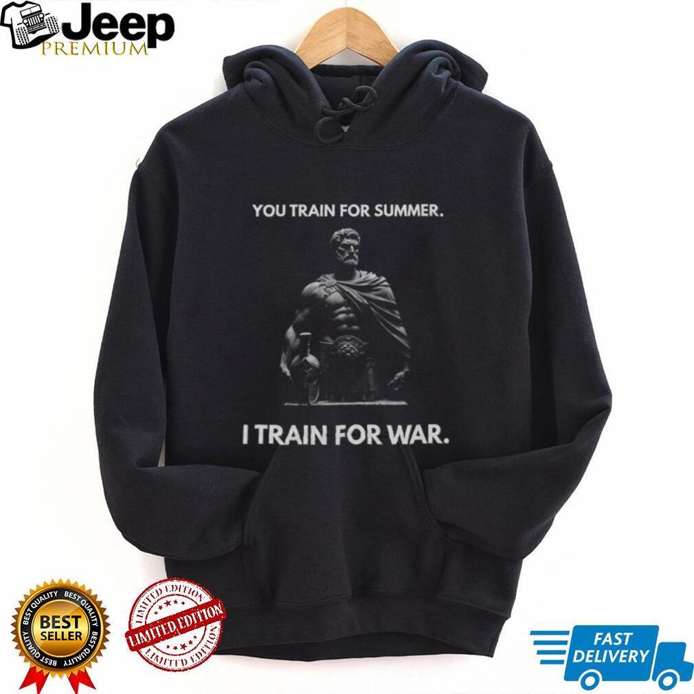 Spartan Warrior I Train For War Motivation Fitness Graphic T Shirt