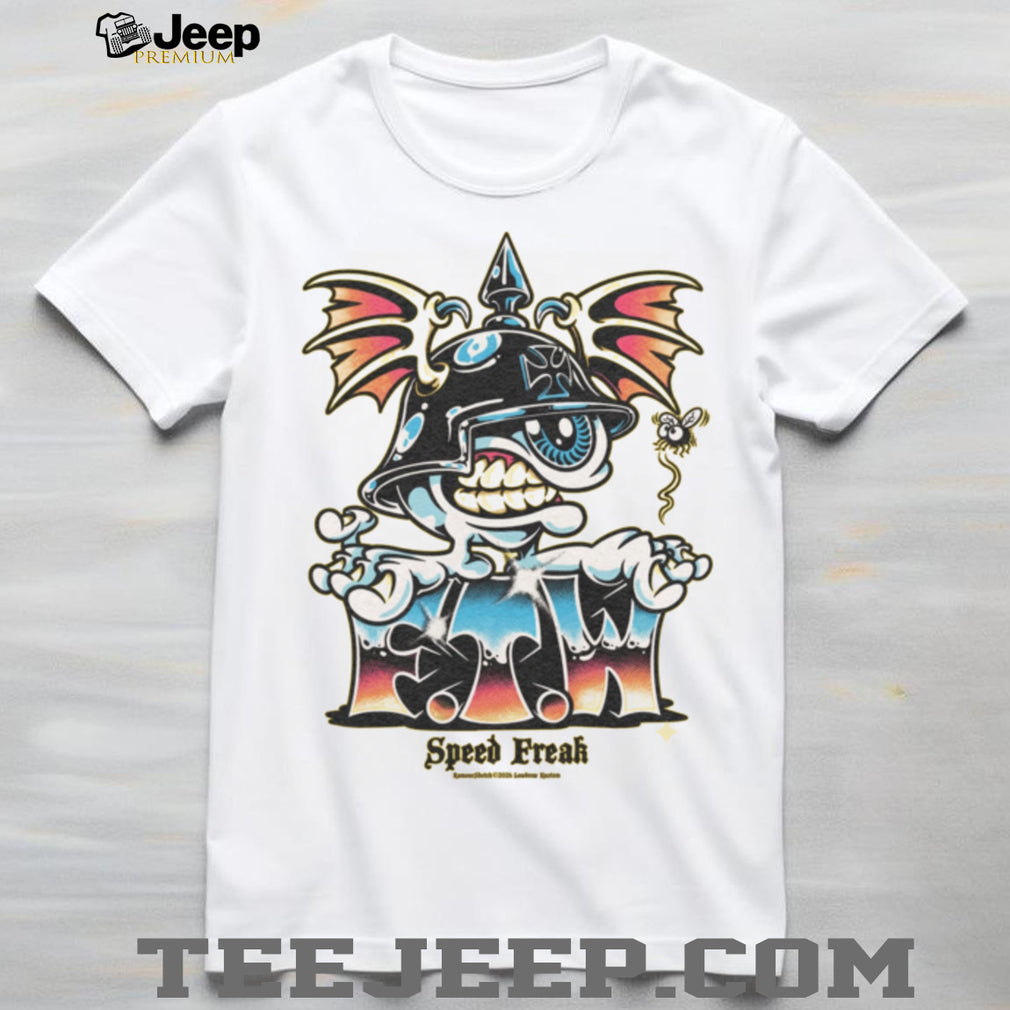 Speed Freak Eyeball Biker Helmet Kustom Kulture T Shirt
