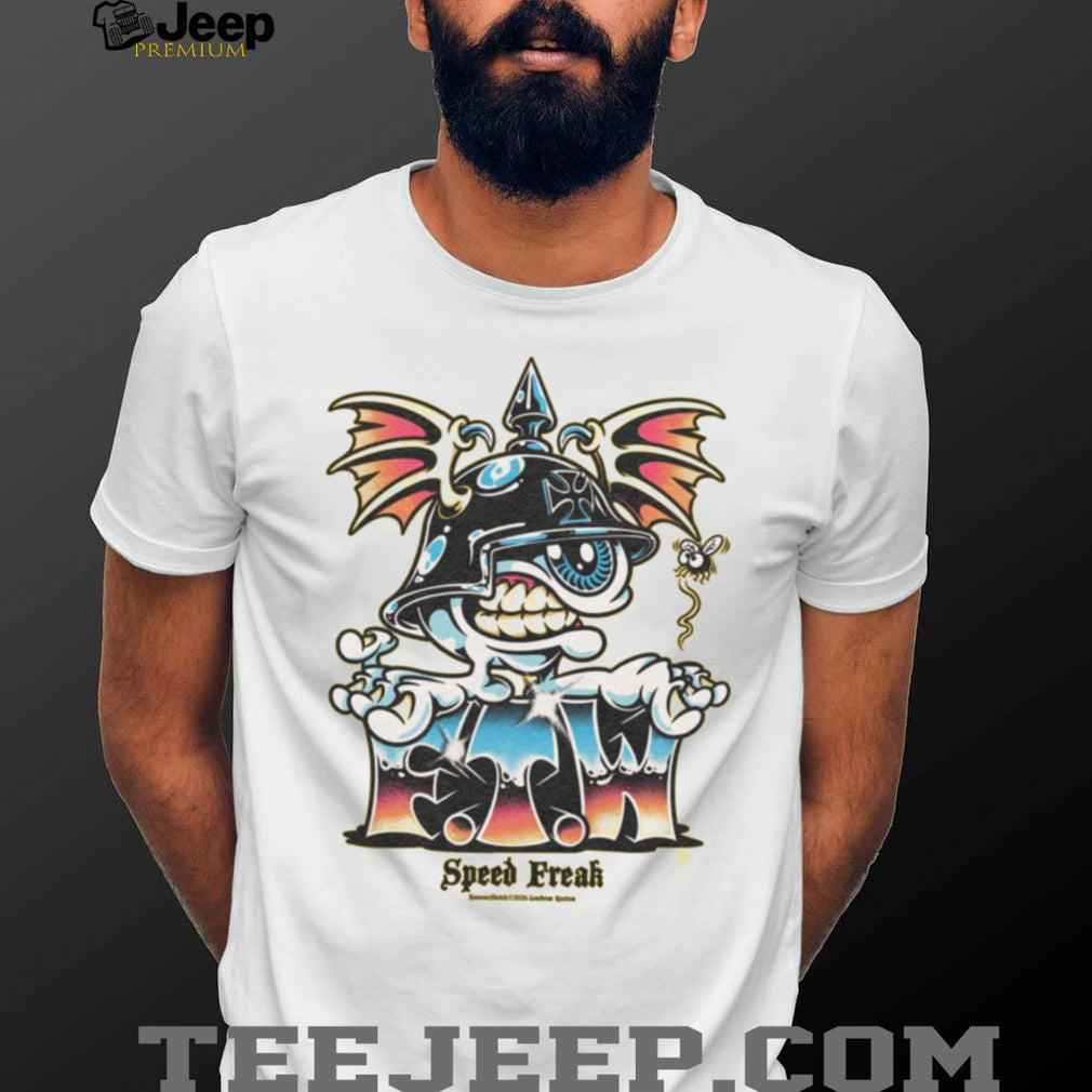 Speed Freak Eyeball Biker Helmet Kustom Kulture T Shirt
