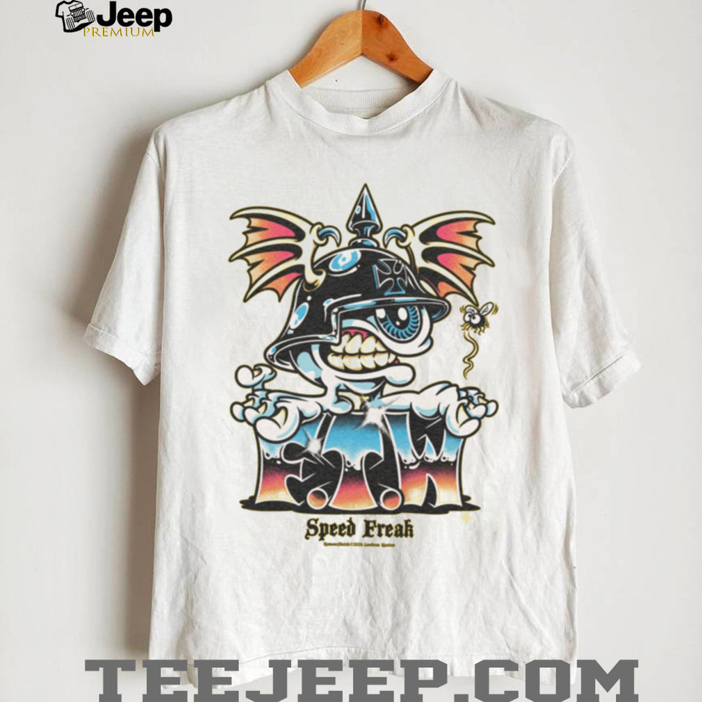 Speed Freak Eyeball Biker Helmet Kustom Kulture T Shirt