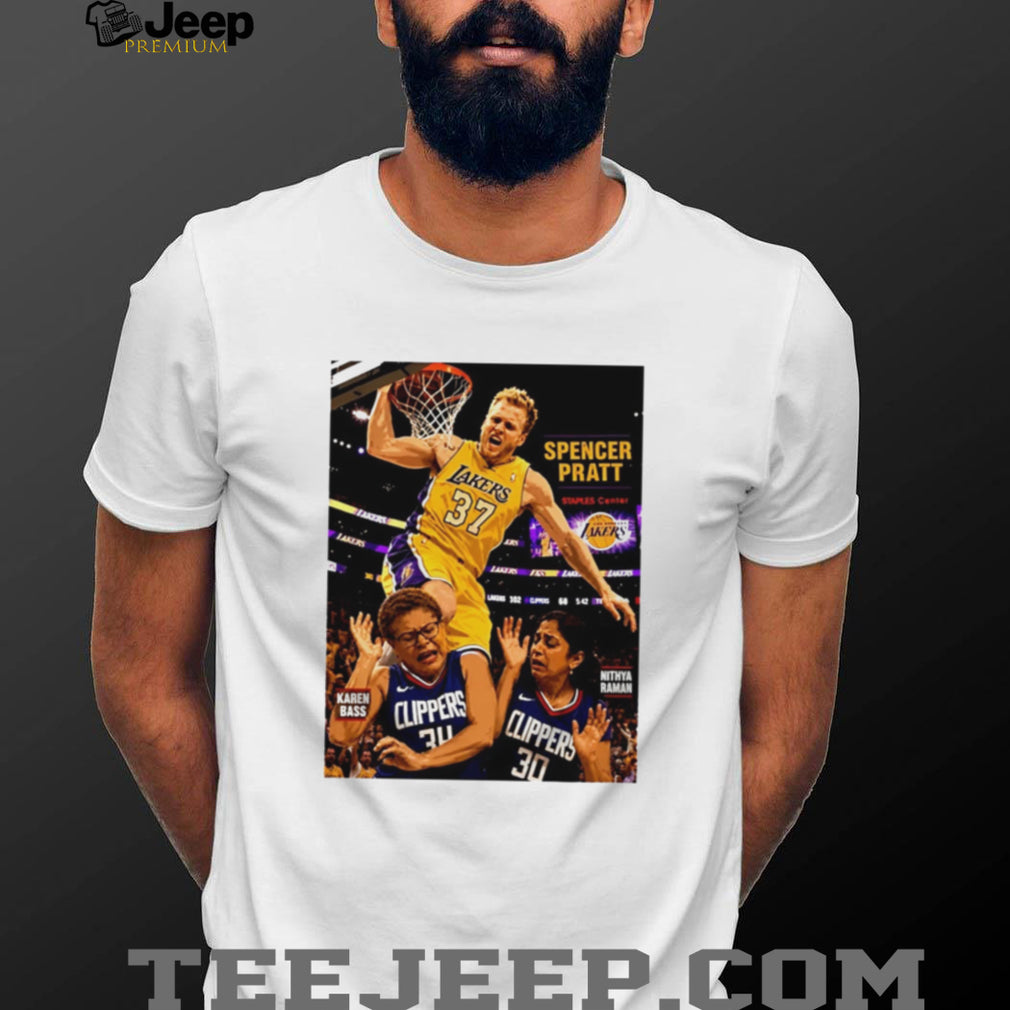 Spencer Pratt Lakers Dunk On Karen Bass And Nithya Raman T Shirt