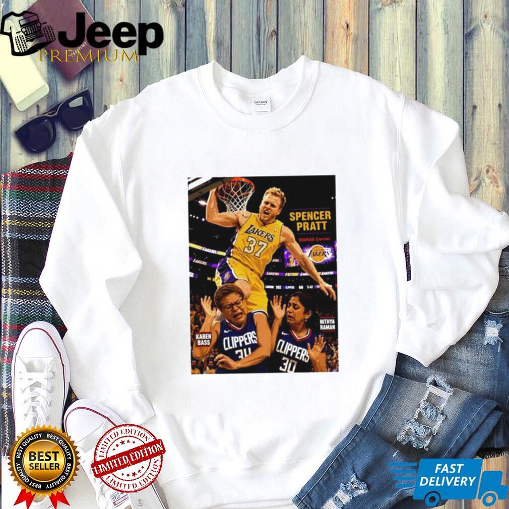 Spencer Pratt Lakers Dunk On Karen Bass And Nithya Raman T Shirt