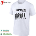 Spice Girls Logo and Silhouette Members Print Minimalist 90s Pop Culture Music shirt
