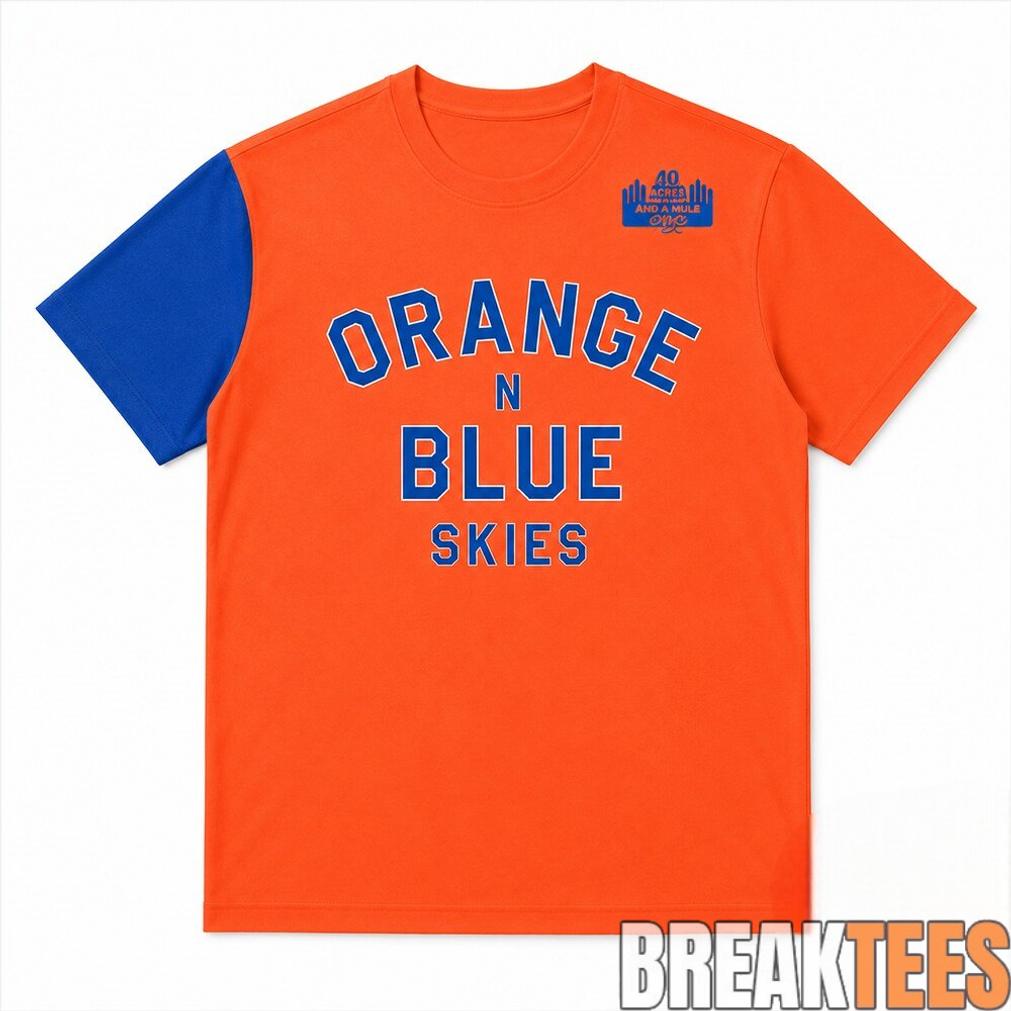 Spike Lee Orange And Blue Skies Knicks Game 4 Shirt