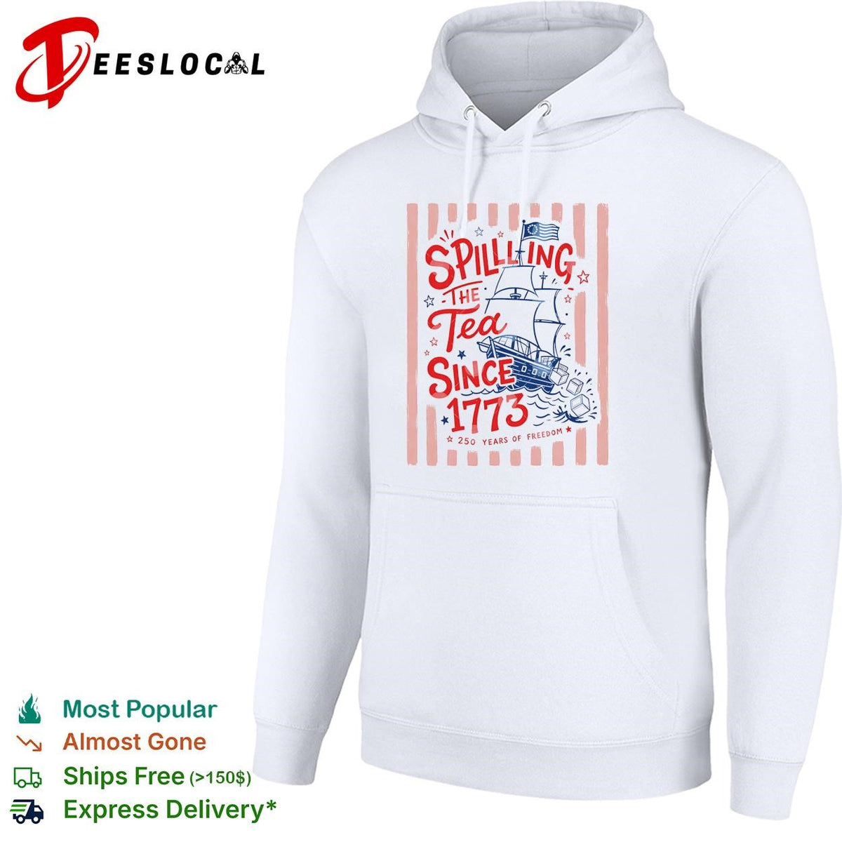 Spilling The Tea Since 1773 Funny Boston Tea Party Patriotic 4th of July shirt