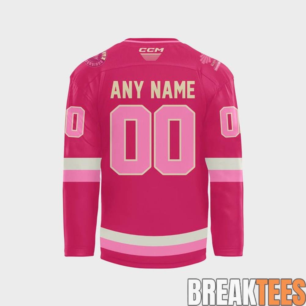 Springfield Thunderbirds 2026 Pink in the Rink Custom Hockey Jersey