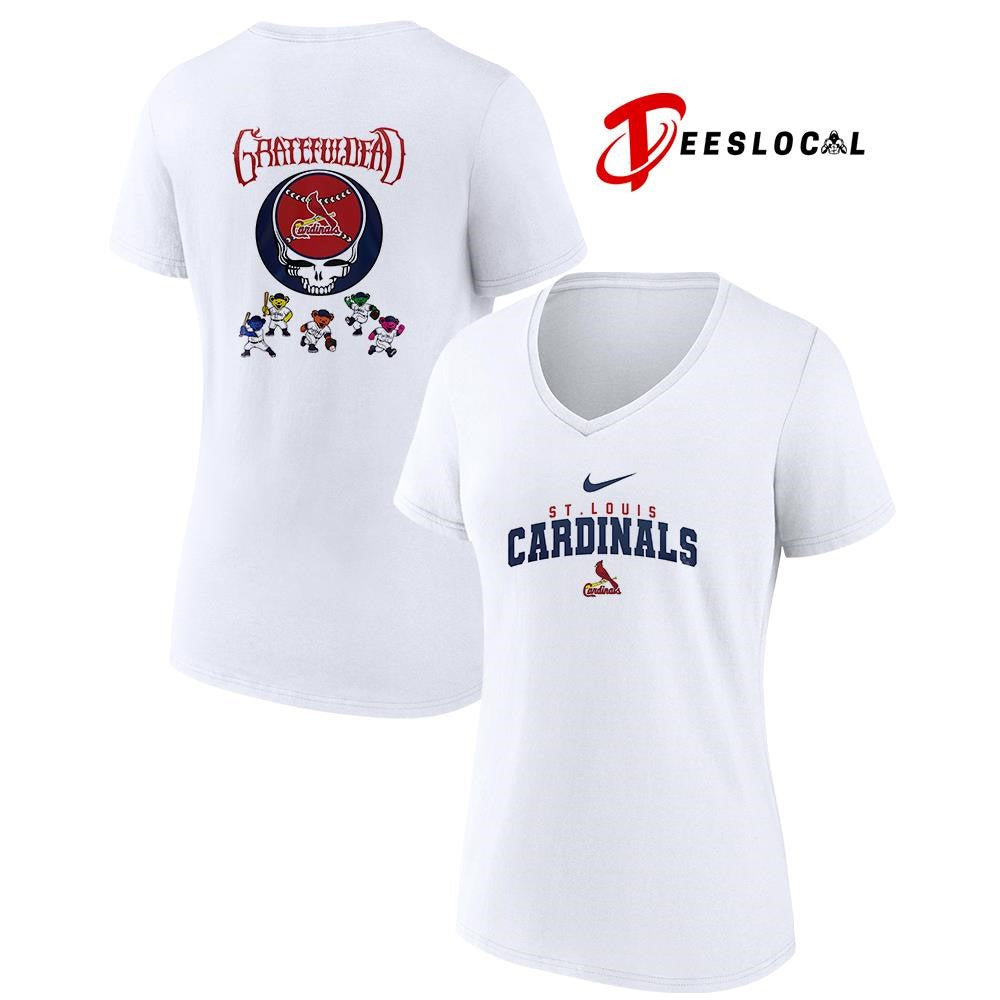 St Louis Cardinals x Grateful Dead bear mascot shirt