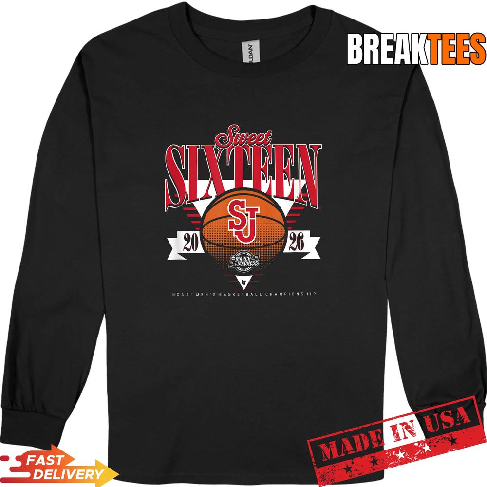 St. John’s Red Storm MBB 2026 Sweet Sixteen T-Shirt