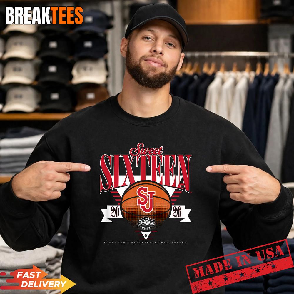 St. John’s Red Storm MBB 2026 Sweet Sixteen T-Shirt