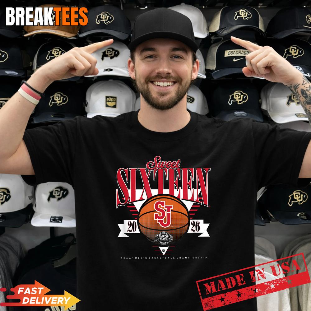 St. John’s Red Storm MBB 2026 Sweet Sixteen T-Shirt