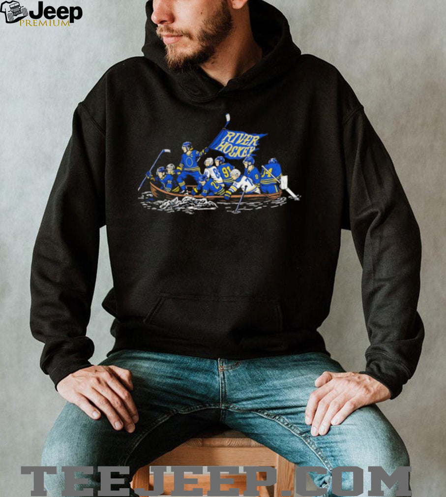 St. Louis Blues River Hockey Crossing the Delaware Parody T Shirt