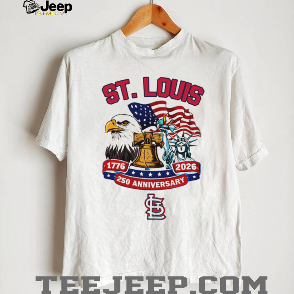 St. Louis Cardinals 250th Anniversary 1776 2026 Custom Baseball Jersey T Shirt