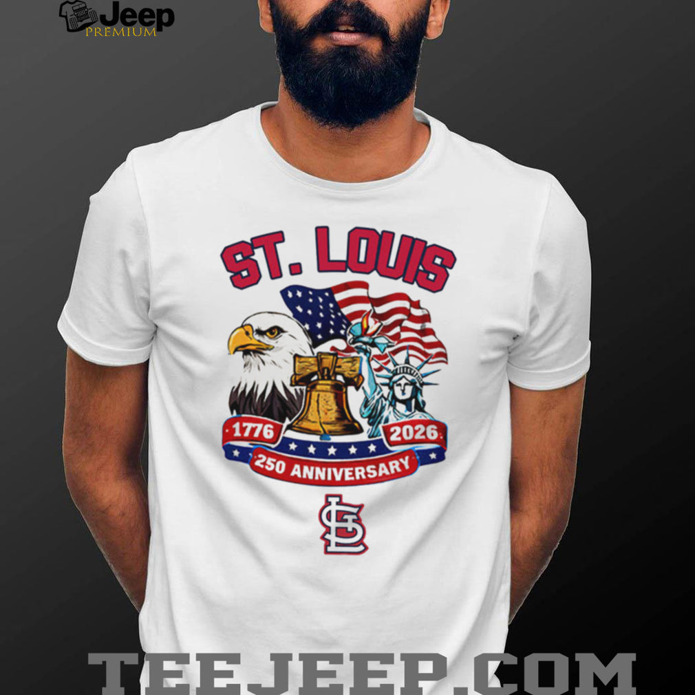 St. Louis Cardinals 250th Anniversary 1776 2026 Custom Baseball Jersey T Shirt