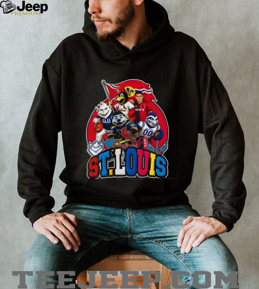 St.Louis City Sports Teams Mascot Flag Champions Shirt