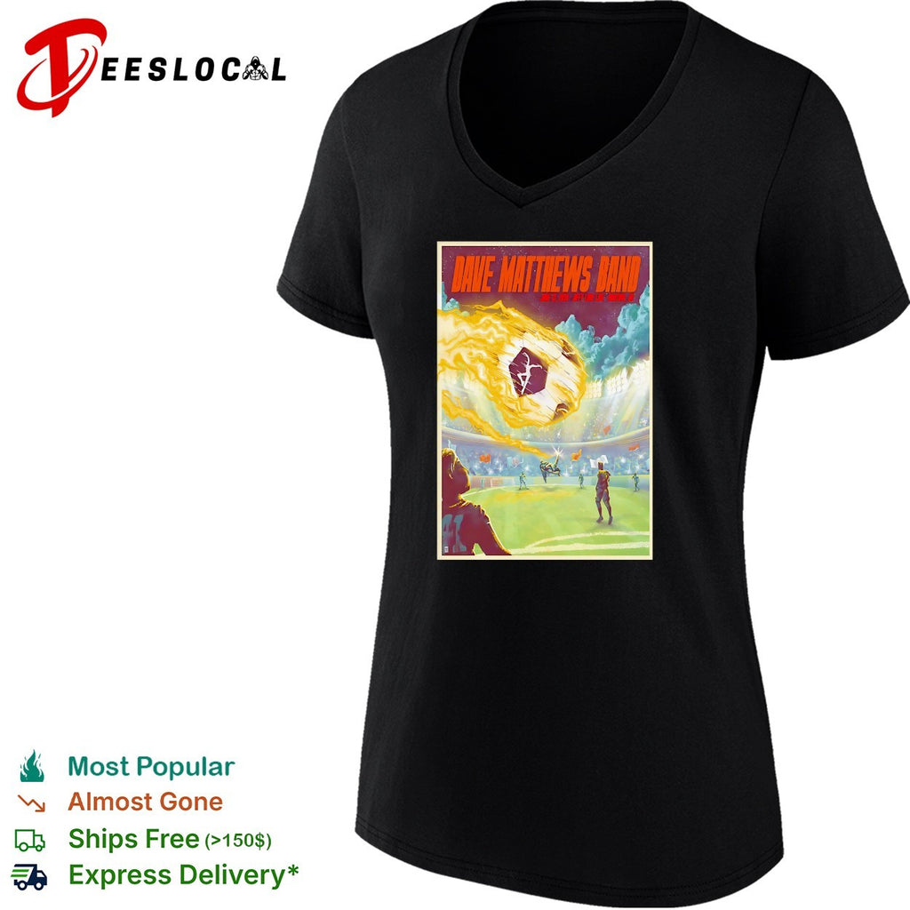 Stadium concert fireball soccer field sci-fi retro band framed poster art shirt