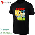 Stadium concert fireball soccer field sci-fi retro band poster version two shirt