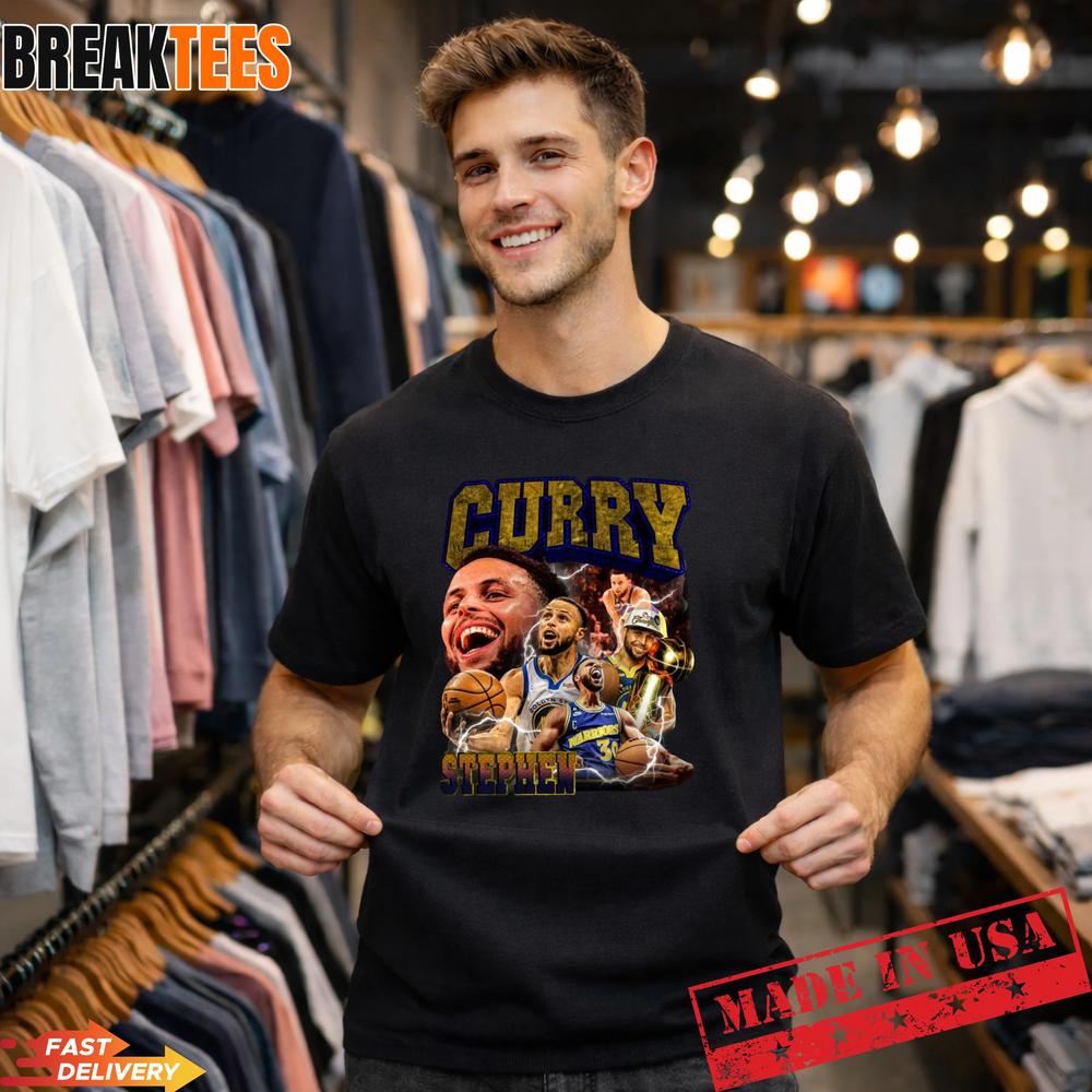 Legendary Stephen Curry Retro Vintage Basketball T-Shirt