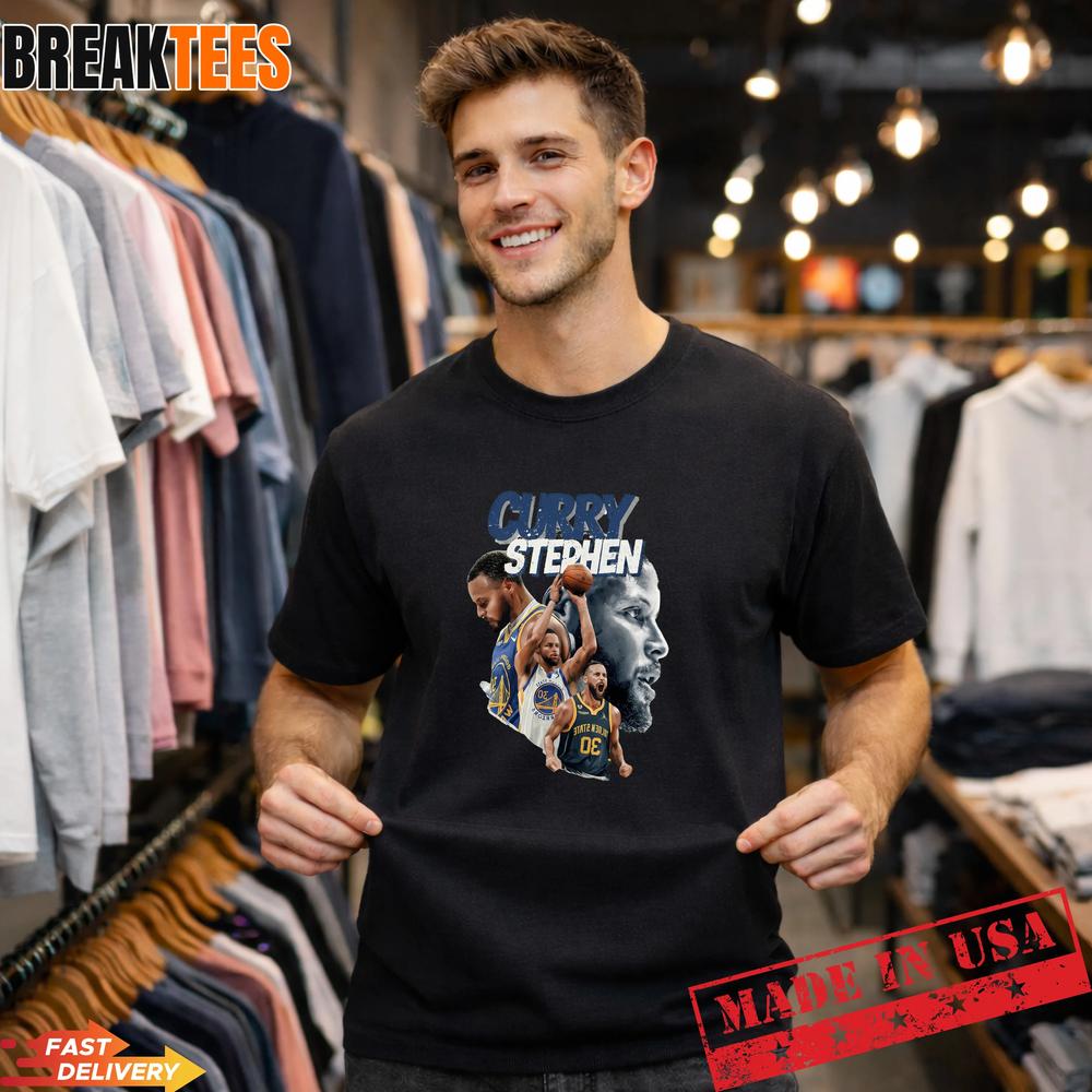 Stephen Curry Vintage Fan Collage T-Shirt