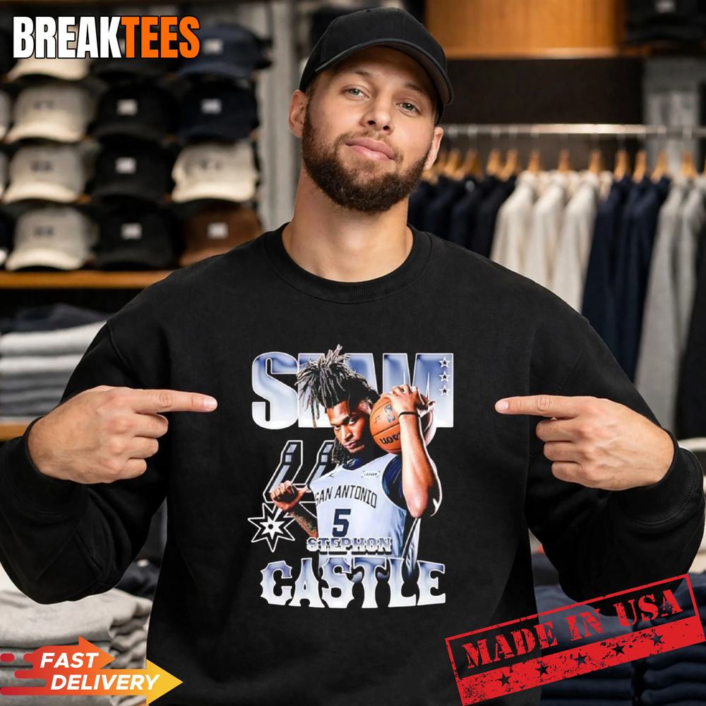 Stephon Castle San Antonio Spurs NBA SLAM remix t-shirt