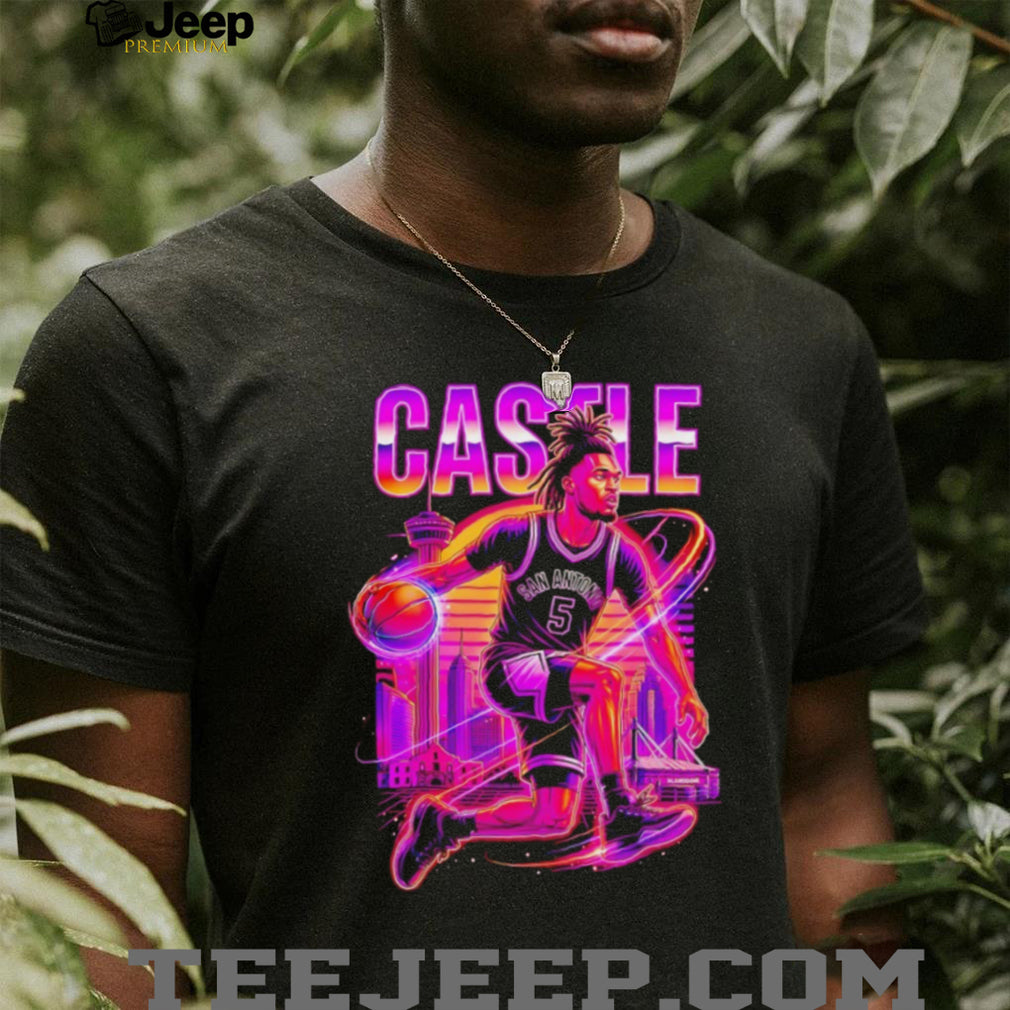 Stephon Castle dunk San Antonio Spurs Basketball NBA vintage shirt