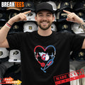 Stethoscope Heart Heartbeat It’s A Work Of Heart Cleveland Guardians Baseball Logo T-Shirt