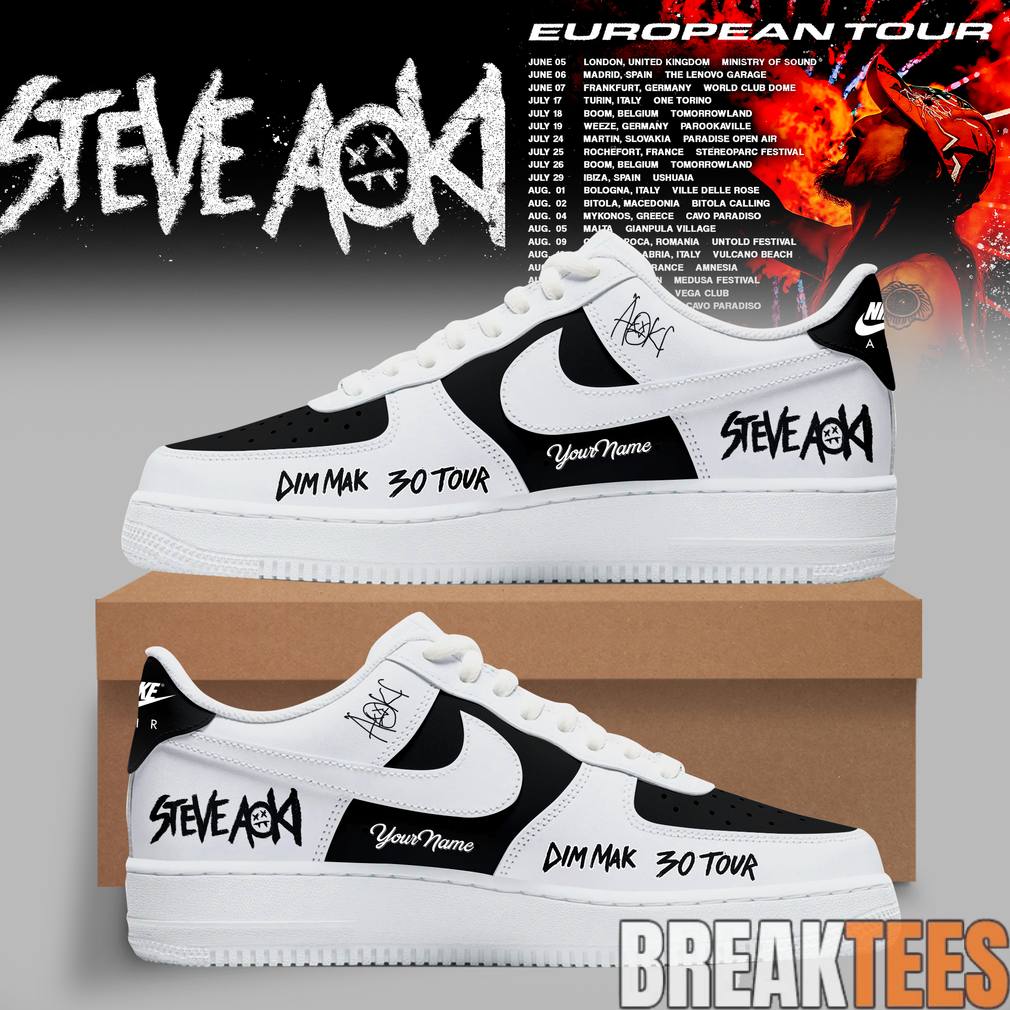 Steve Aoki 2026 Dim Mak 30 Tour Custom AF1 Shoes