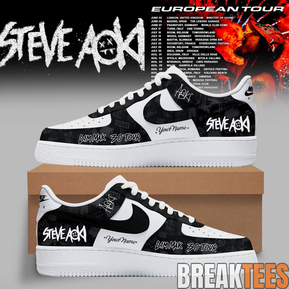Steve Aoki 2026 Dim Mak 30 Tour Custom AF1 Shoes