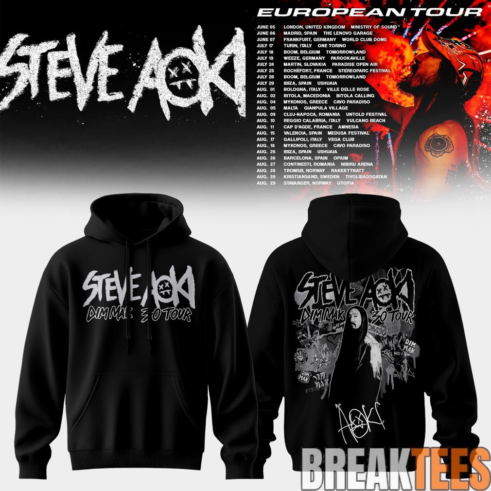 Steve Aoki 2026 Dim Mak 30 Tour Hoodie