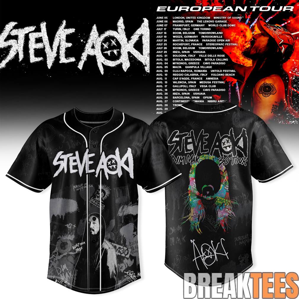 Steve Aoki 2026 Dim Mak 30 Tour Special Baseball Jersey