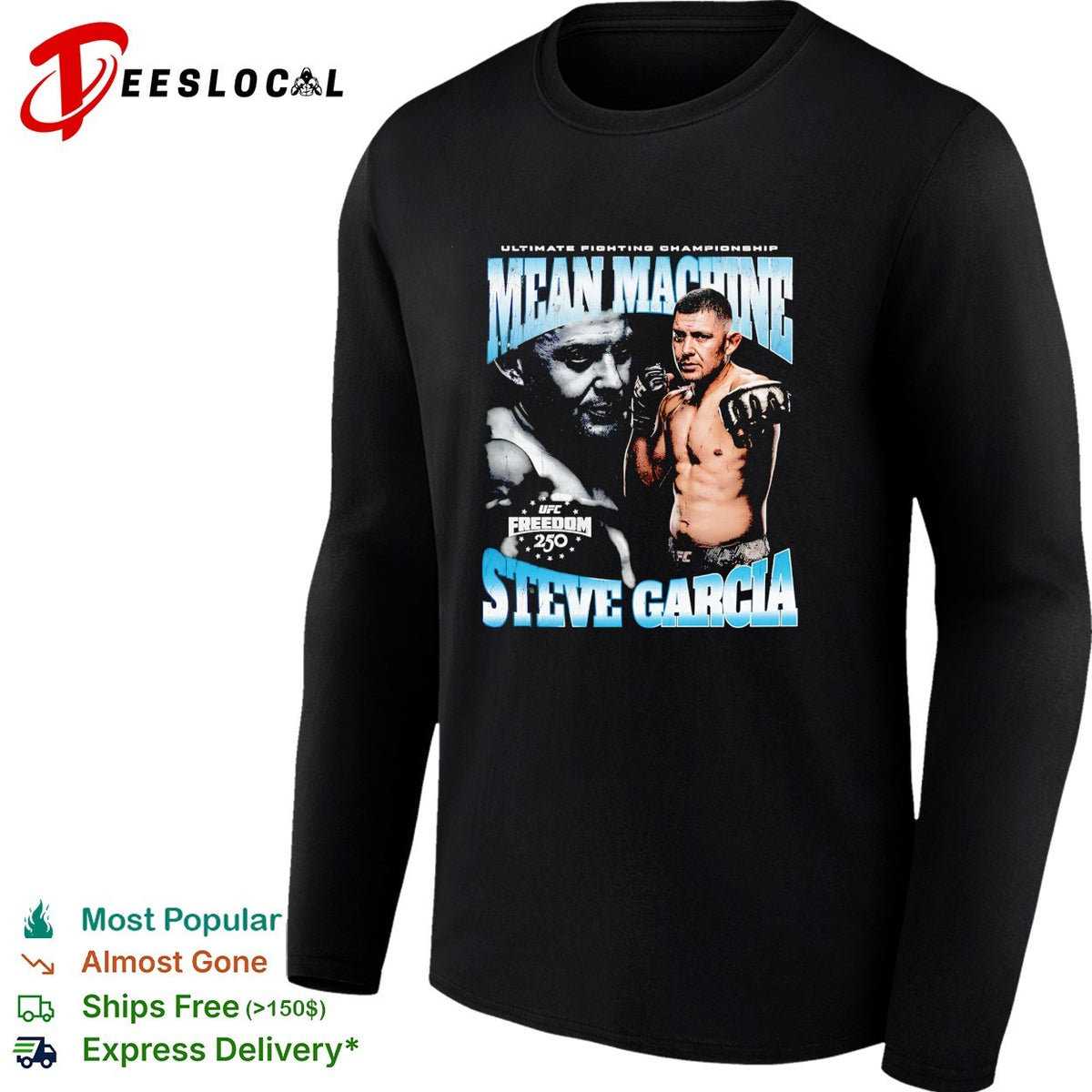 Steve Garcia mean machine UFC Freedom 250 Ultimate Fighting Championship poster shirt