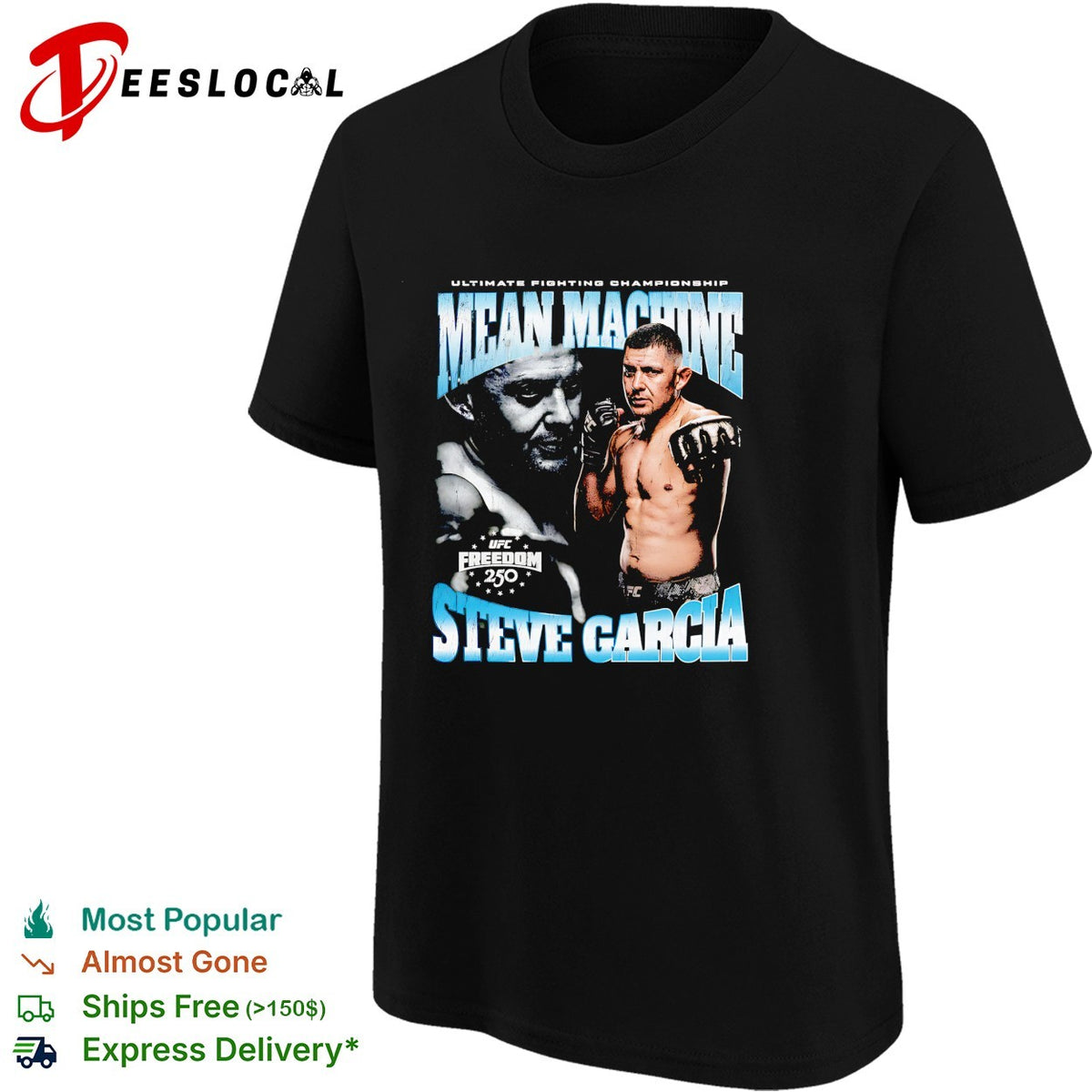 Steve Garcia mean machine UFC Freedom 250 Ultimate Fighting Championship poster shirt
