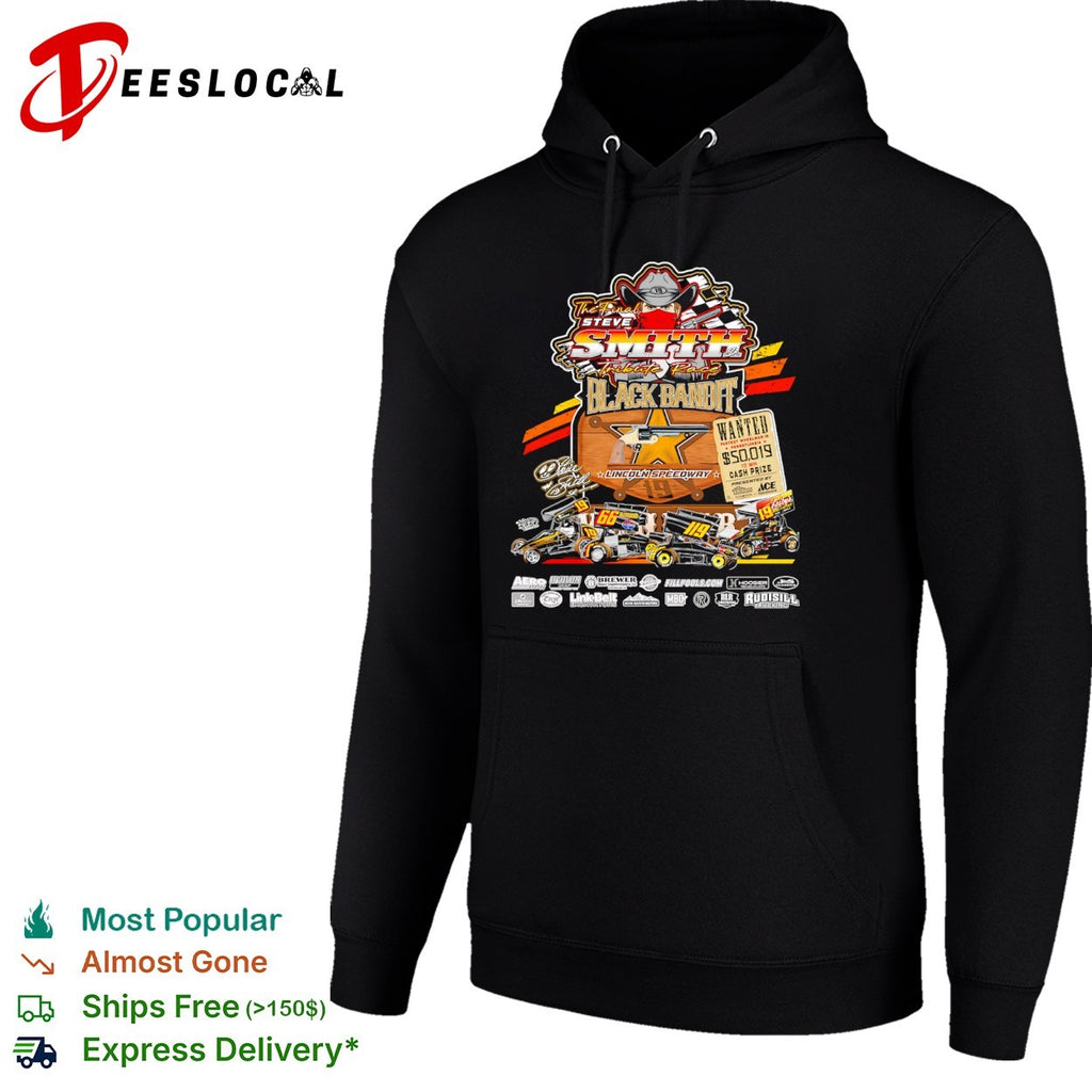 Steve Smith Sr The Final Race Black Bandit Lincoln Speedway shirt