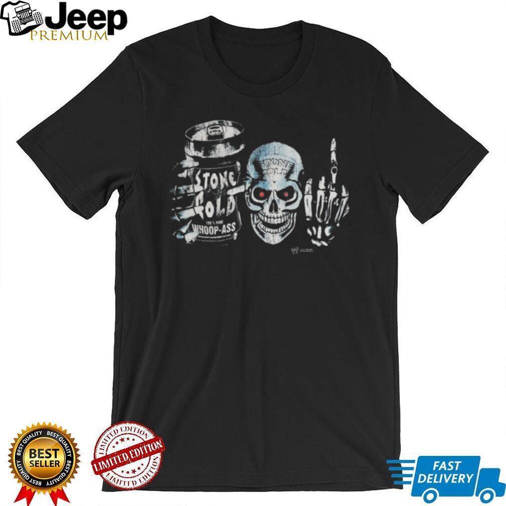 Stone Cold Steve Austin 100% Pure Whoop Ass Skull Graphic T Shirt