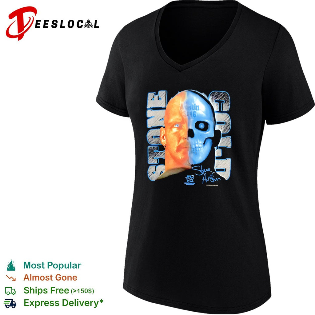 Stone Cold Steve Austin 3 16 World Wrestling Federation Skull Half Face shirt