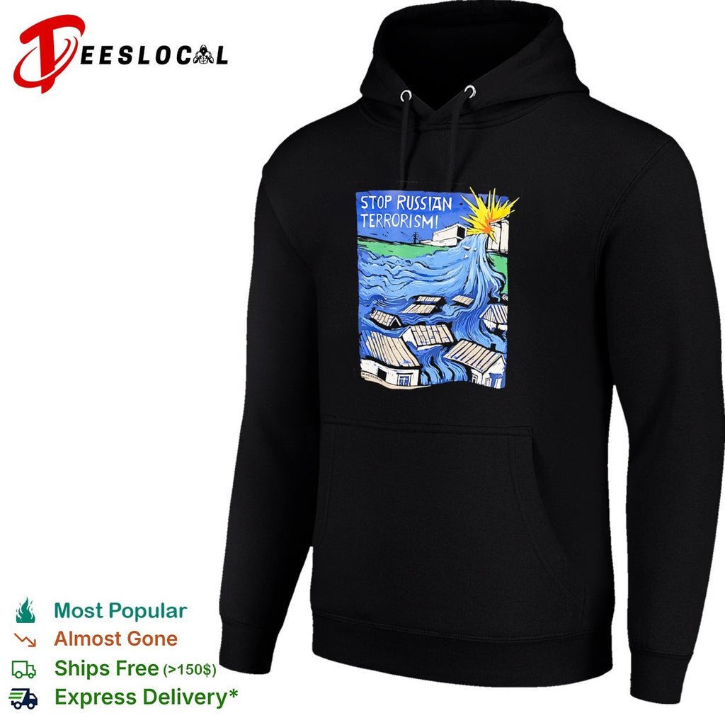 Stop Russian Terrorism Neivanmade Kakhovka Dam Flood War Protest Ukraine shirt