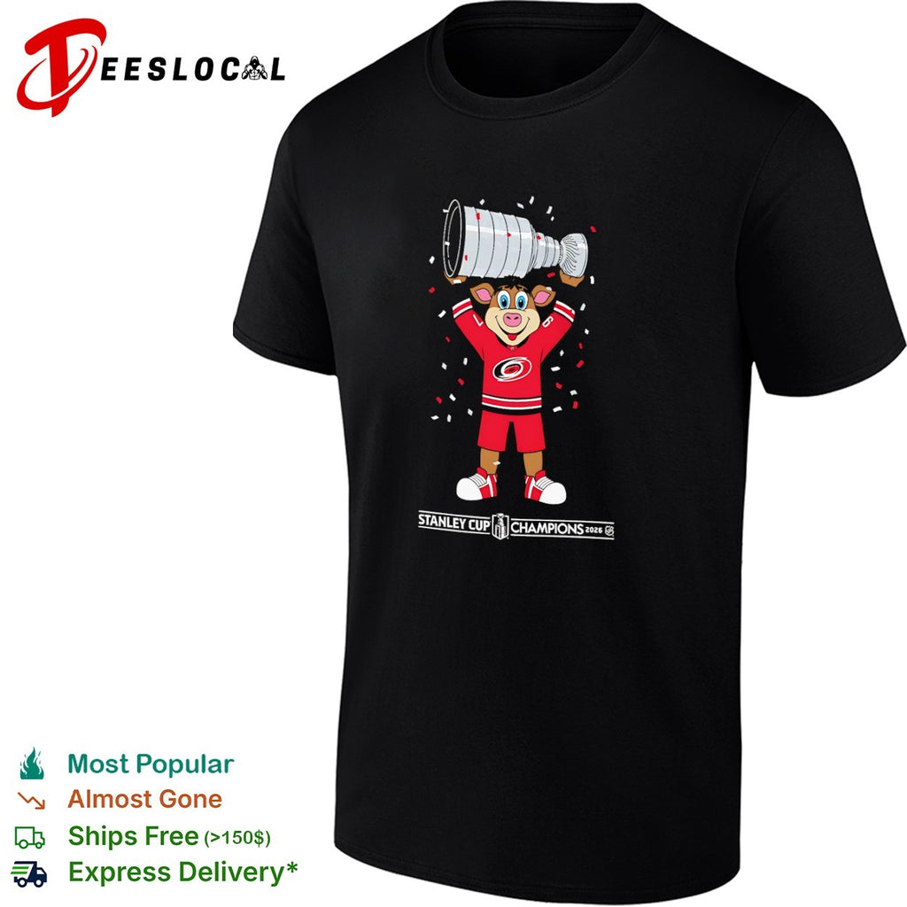 Stormy the Ice Hog Carolina Hurricanes Stanley Cup Champions 2026 NHL shirt