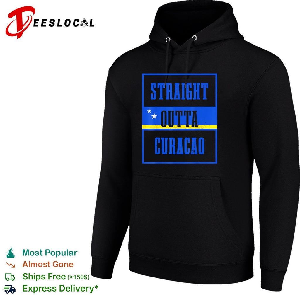Straight Outta Curacao flag shirt